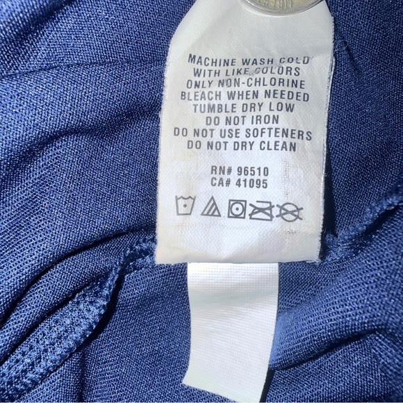 Under Armour Men’s Large 1/4 Zip Pullover Long Sleeve Shirt Blue Training Top - Picture 10 of 11